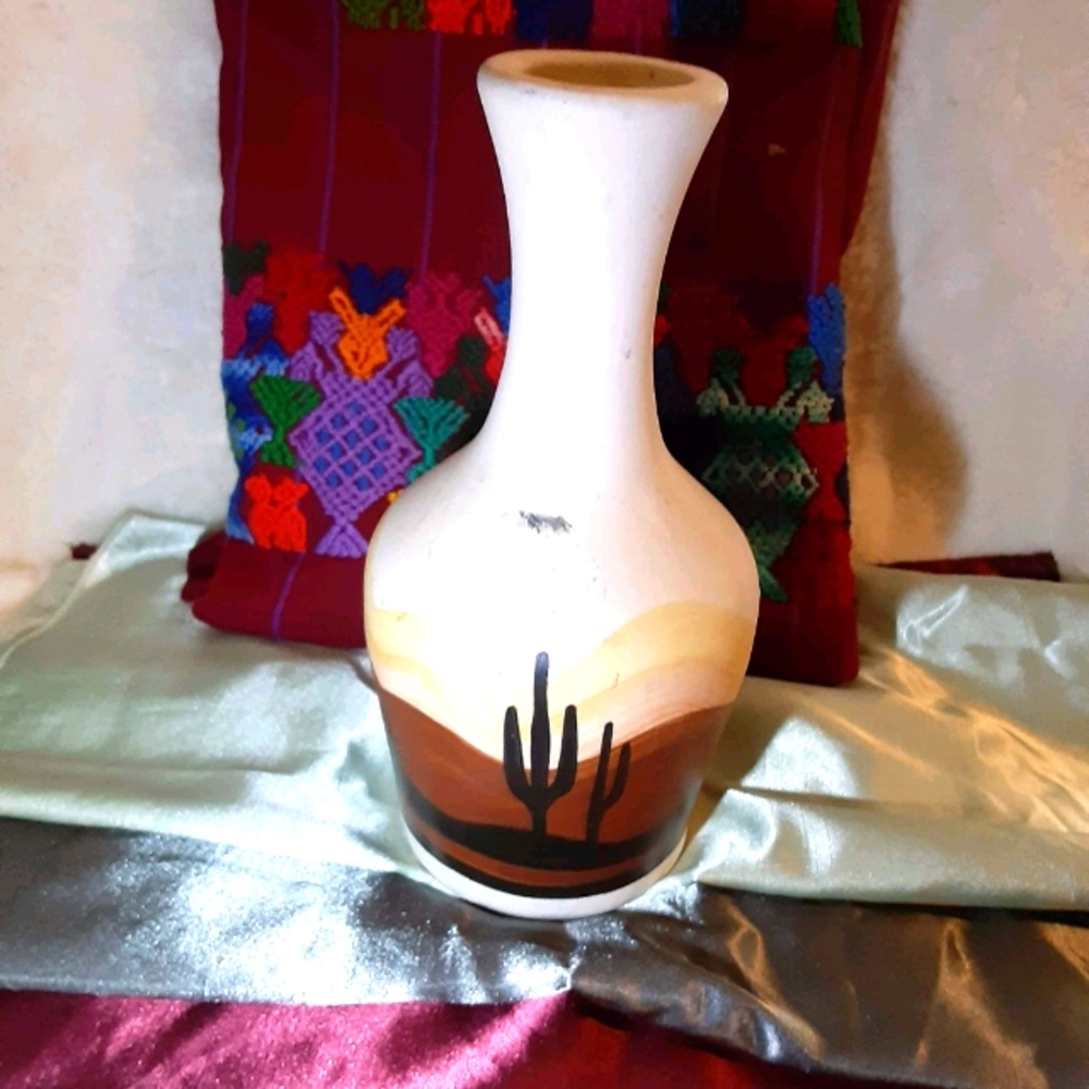 American Indian vase, stamped